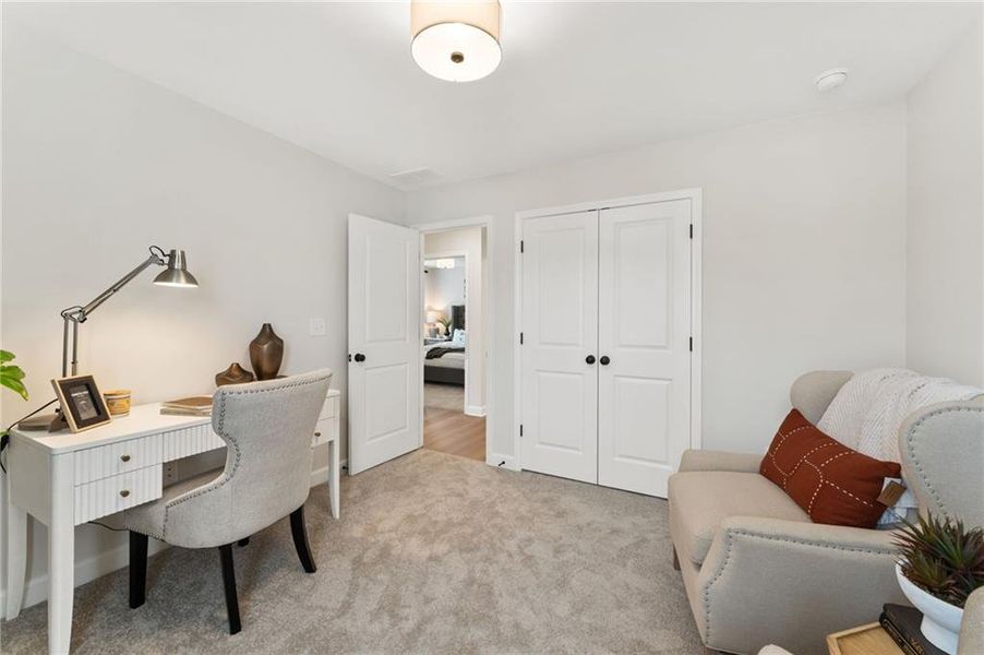 Furnished interior view inside a new home in Winsome Park, Woodstock (Image 22). Furnished interior view inside a new home in Winsome Park, Woodstock (Image 22).