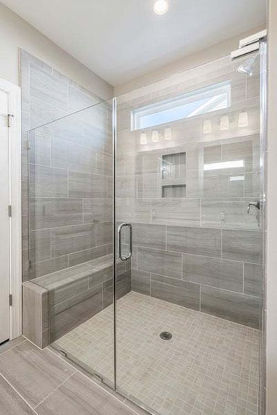 Bath Layout 2 Option with Frameless Tile Shower