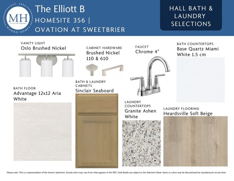 Sample of building materials used in homes in Ovation at Sweetbrier, Durham (Image 9). Sample of building materials used in homes in Ovation at Sweetbrier, Durham (Image 9).