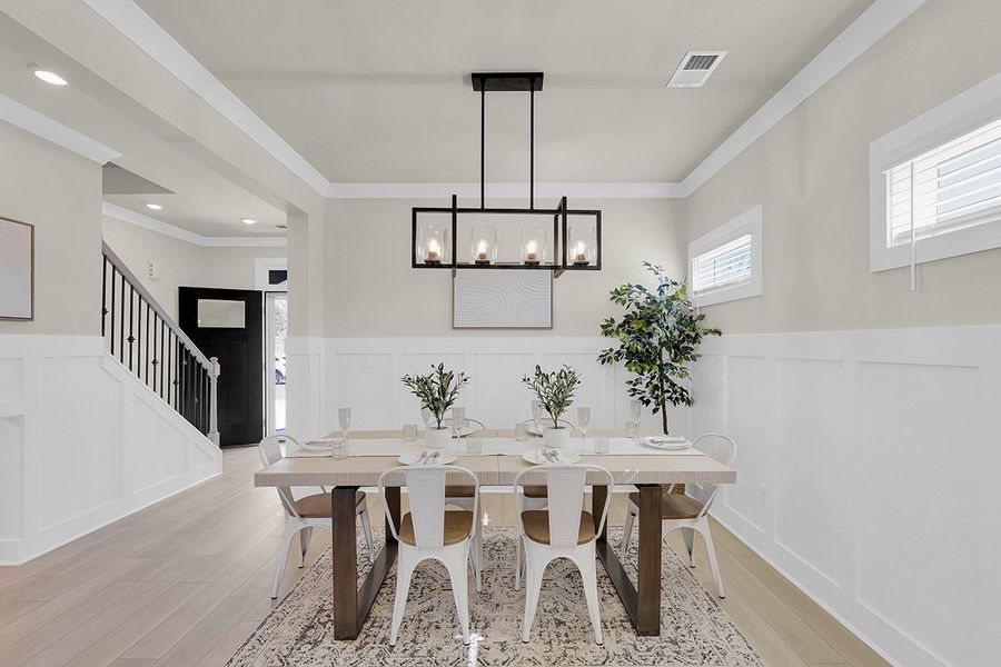 Representative furnished interior of a home built from the Porter II by Great Southern Homes in Cottages at Roofs Pond, West Columbia (Image 8).