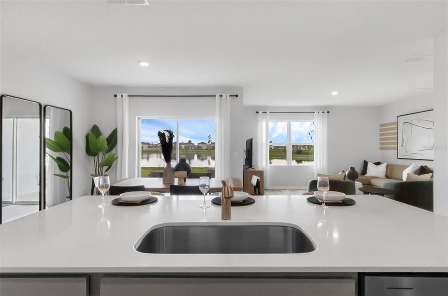 Furnished interior view inside a new home in Wind Meadows South, Bartow (Image 9).