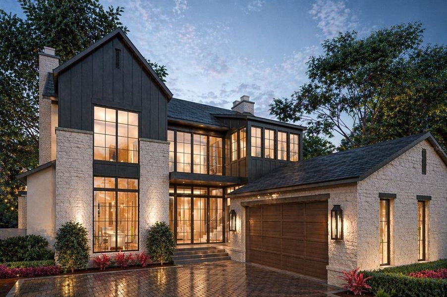 Front exterior of a new home in , Winter Park, FL, highlighting curb appeal (Image 5).