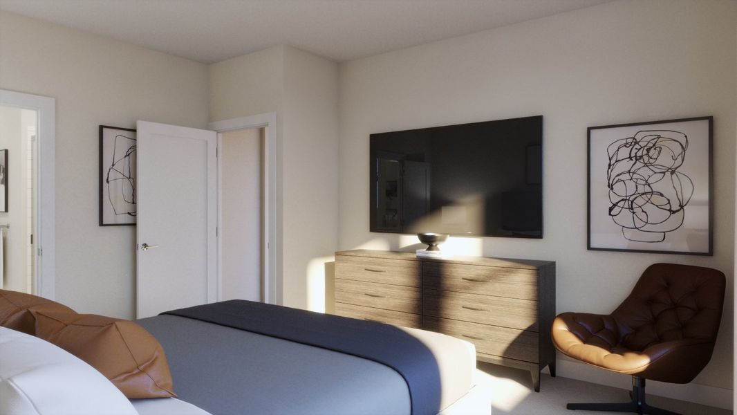Representative furnished interior of a home built from the 4014 by Risewell Homes in Parkton Square, Kyle (Image 11).