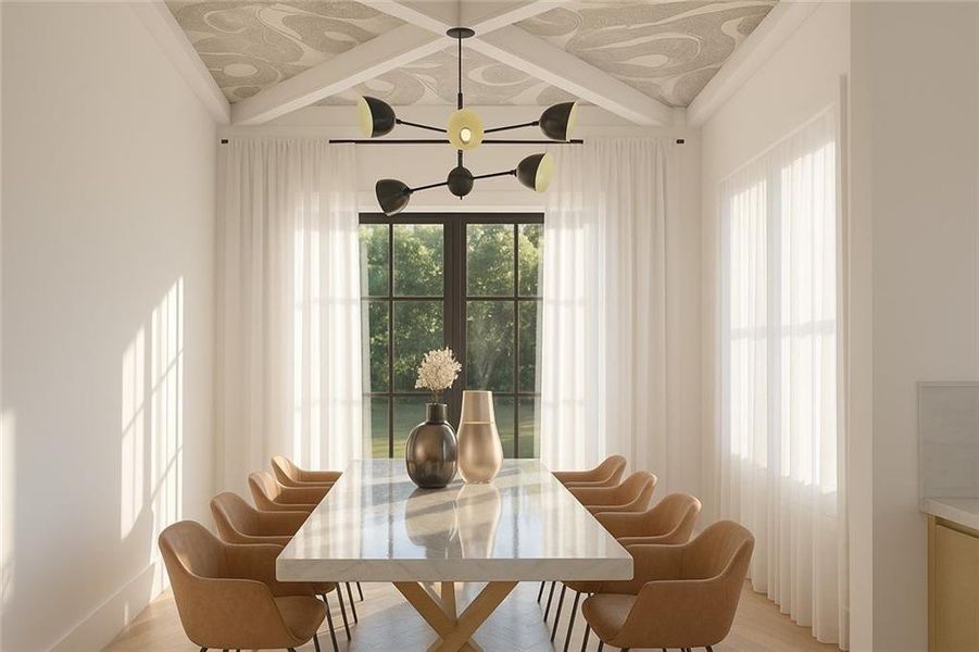 Furnished interior view inside a new home in Echo at Crabapple, Milton (Image 7).