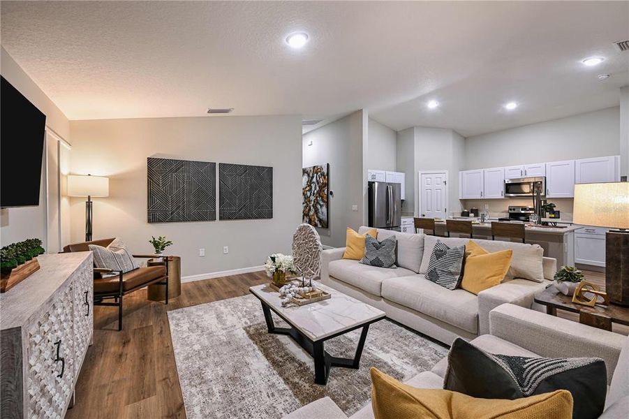 Furnished interior view inside a new home in Scenic Terrace, Haines City (Image 14).