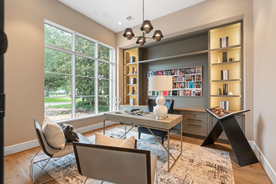 Furnished interior view inside a new home in , Houston (Image 33).