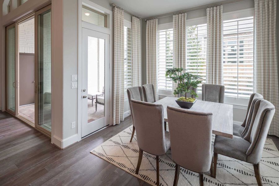 Representative Breakfast Nook - some options shown Representative Breakfast Nook - some options shown