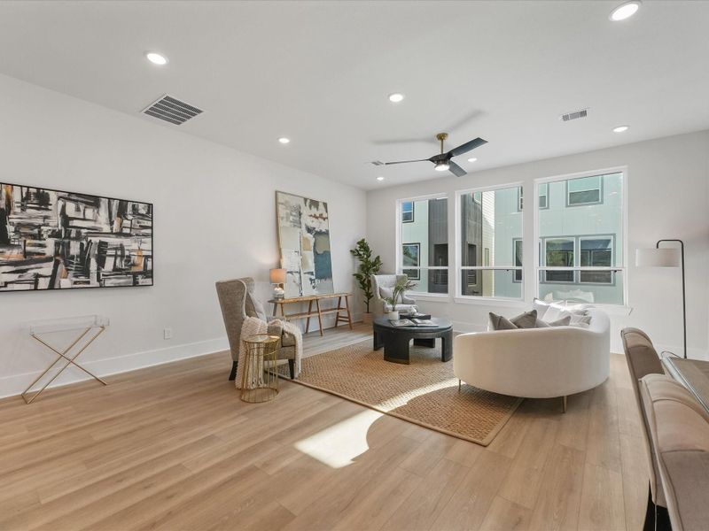 Furnished interior view inside a new home in , Houston (Image 20).