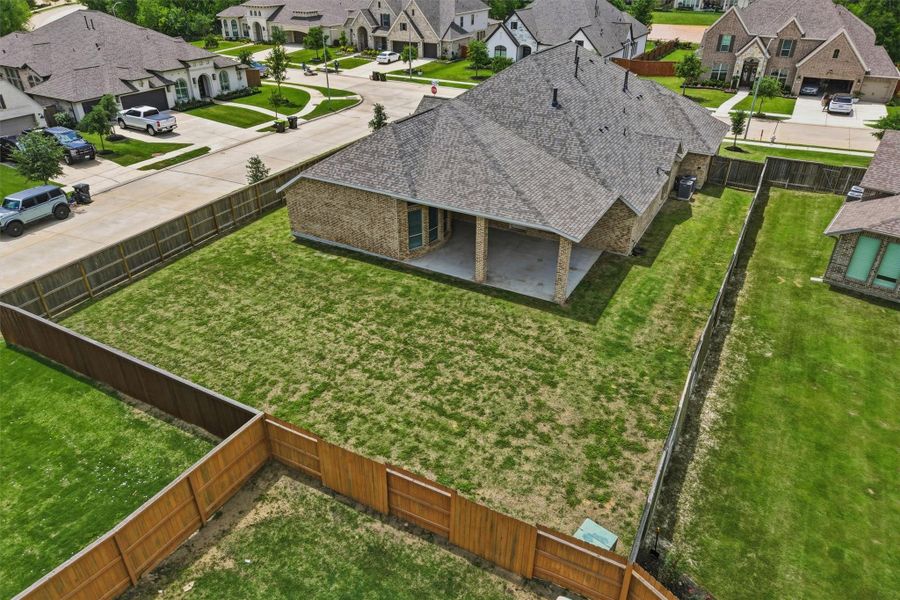 Aerial view of 5406 Farm Hill Way.