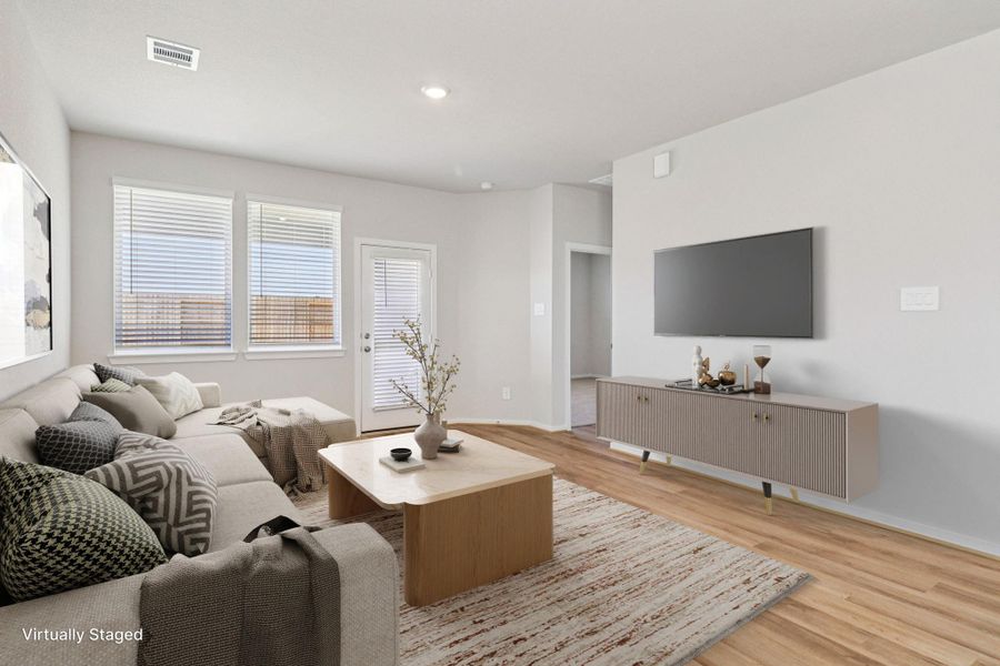 Furnished interior view inside a new home in Landing Meadows - Traditional Series, New Caney (Image 13).