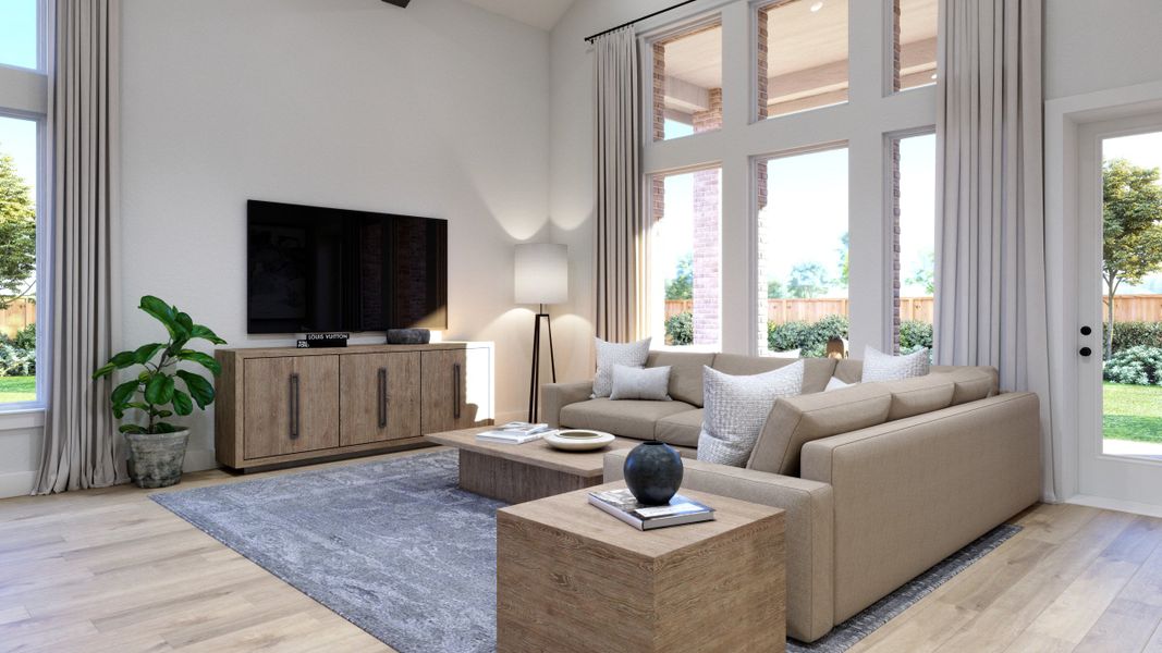 Representative furnished interior of a home built from the Stella by Southgate Homes in Eliana, McKinney (Image 12).