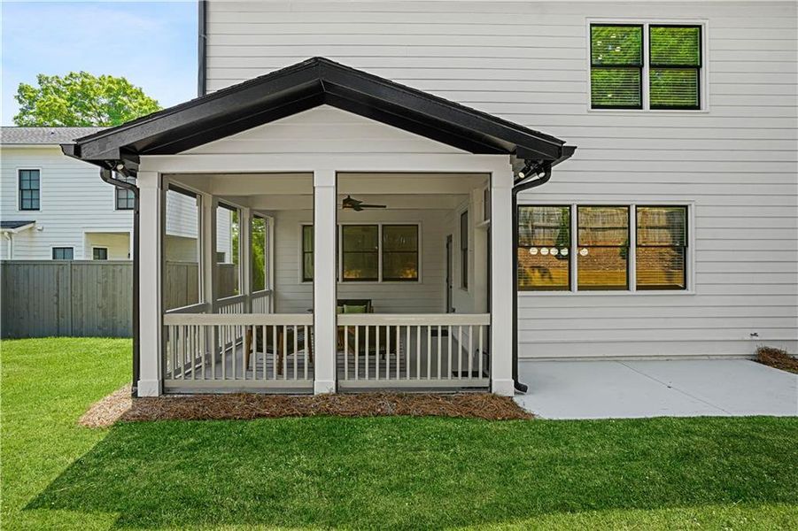 Exterior details and patio area of a home in , Scottdale (Image 31).