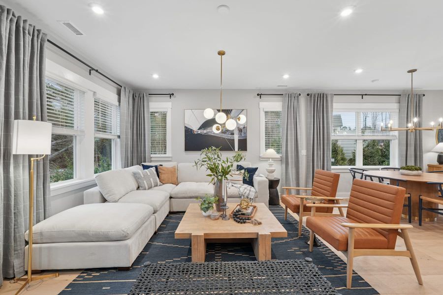Representative furnished interior of a home built from the Ellis by Tri Pointe Homes in Summit At Homestead, Chapel Hill (Image 12).