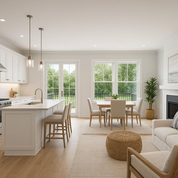 Furnished interior view inside a new home in , Charleston (Image 6).