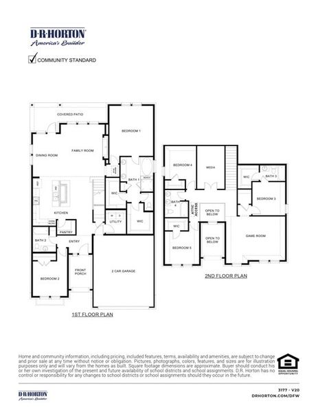 2D floor plan layout for the CASCADE by D.R. Horton in Clearview Ranch, Royse City, TX (Image 6). 2D floor plan layout for the CASCADE by D.R. Horton in Clearview Ranch, Royse City, TX (Image 6).