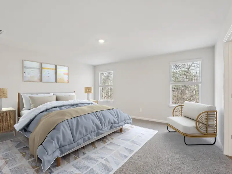 Furnished interior view inside a new home in Harmony Manor, Fairburn (Image 8).