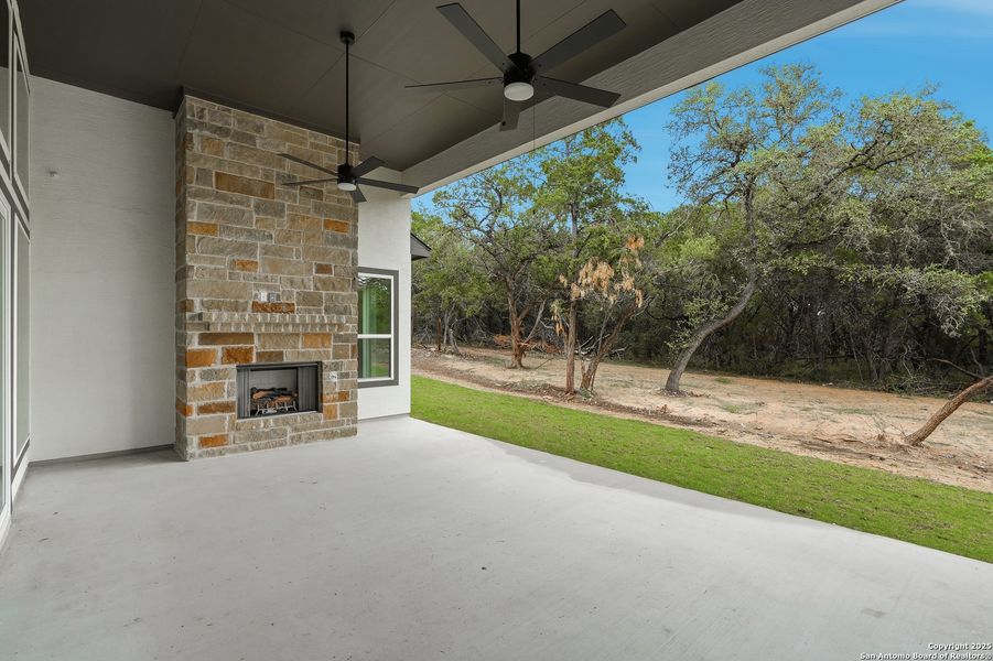 Exterior details and patio area of a home in Caliza Reserve, Boerne (Image 25). Exterior details and patio area of a home in Caliza Reserve, Boerne (Image 25).