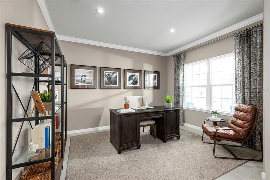 Furnished interior view inside a new home in Lake Nellie Crossing, Clermont (Image 9).