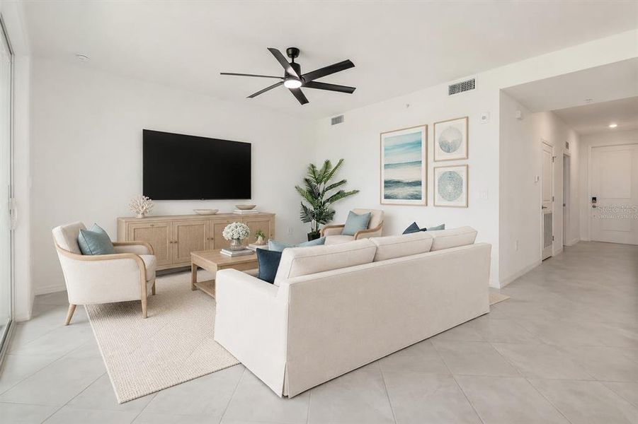 Furnished interior view inside a new home in , Venice (Image 4).