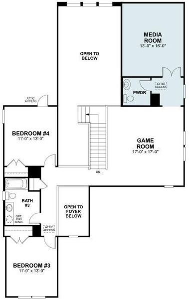 2D floor plan layout of this home in Barksdale, Leander, TX (Image 3). 2D floor plan layout of this home in Barksdale, Leander, TX (Image 3).
