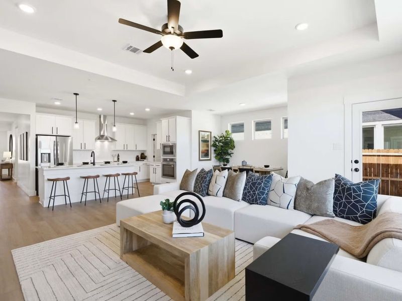 Furnished interior view inside a new home in Mercer Meadows, Royse City (Image 6).