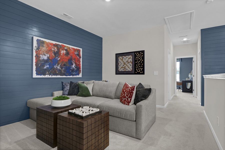 Representative furnished interior of a home built from the Hyacinth - Vanguard Collection by Mungo Homes in Ovation at Sweetbrier, Durham (Image 10).