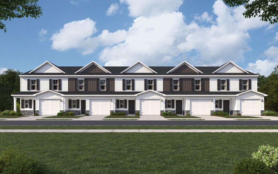 Representative exterior photo of a completed home built from the Stoneycreek Plan for Aberdeen by Veranda Homes in Aberdeen, Fountain Inn, SC (Image 21).