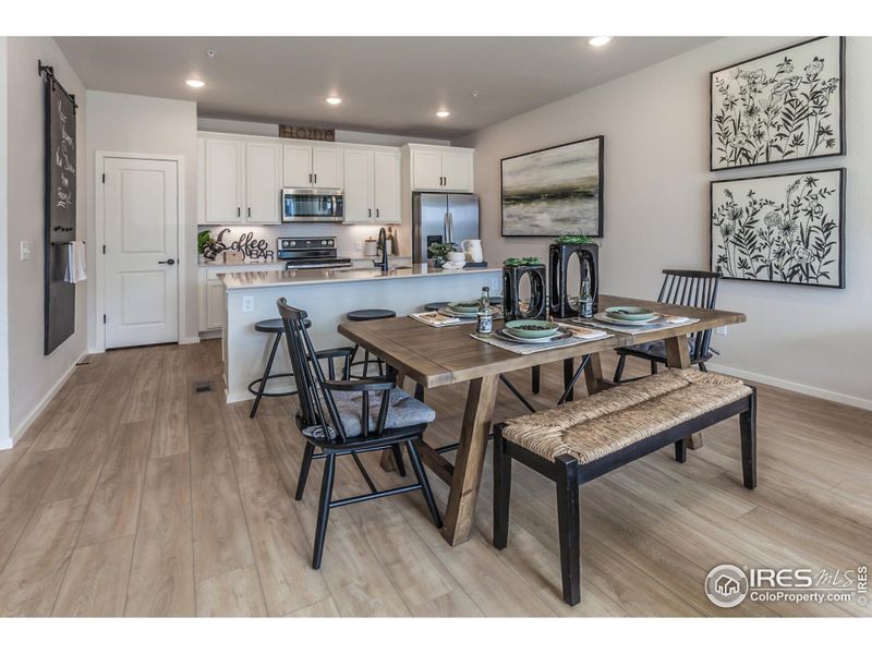 EXAMPLE PHOTO: DINING ROOM AND KITCHEN