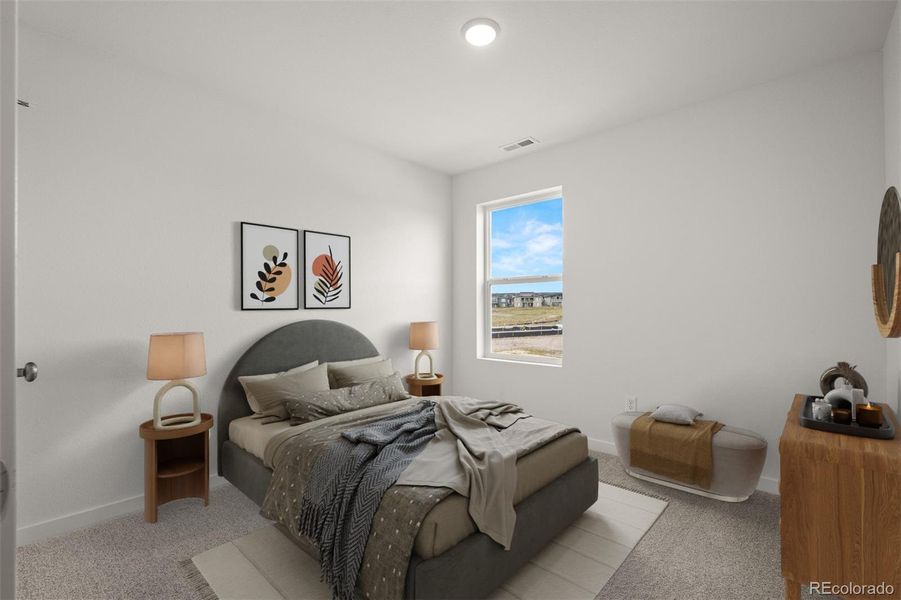 Furnished interior view inside a new home in Revel Crossing at Wolf Ranch – The Ascent Collection, Colorado Springs (Image 10).