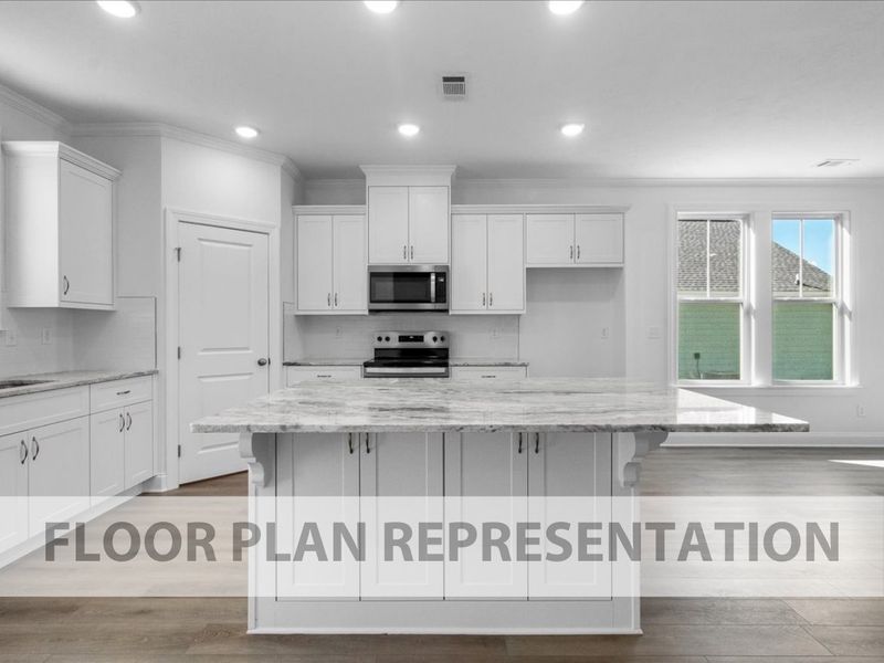 Representative furnished interior of a home built from the Starling by Ivey Homes in Tillery Park, Grovetown (Image 5).