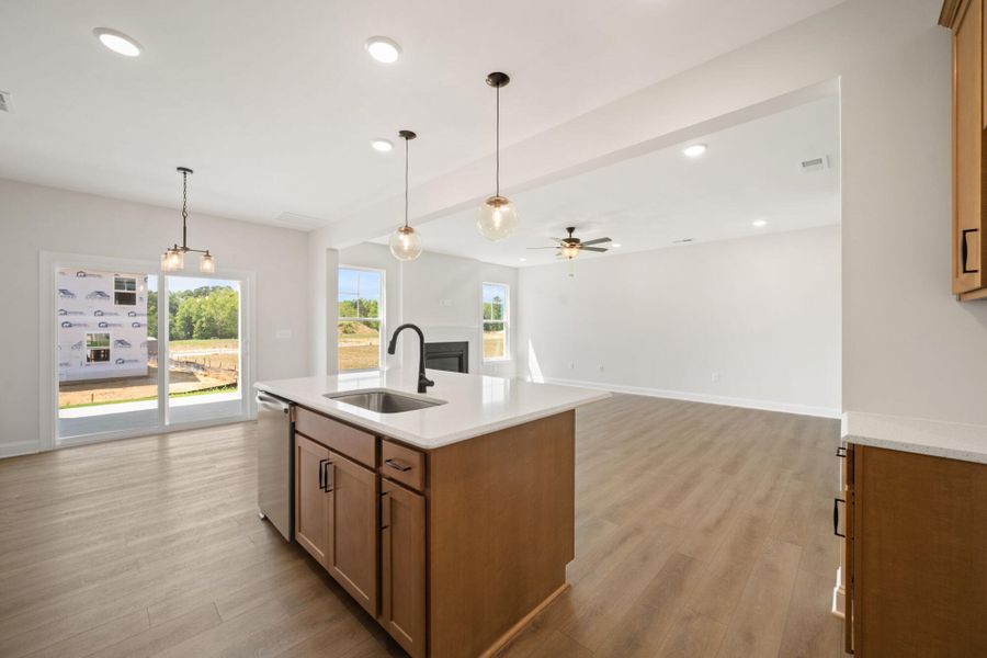 Furnished interior view inside a new home in Hayes Village, Greensboro (Image 8).