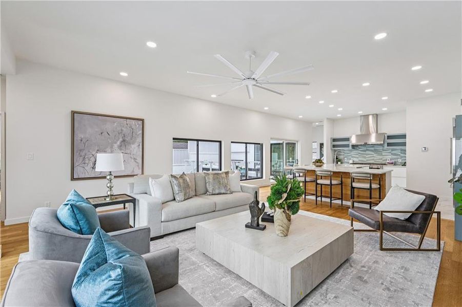 Furnished interior view inside a new home in , Atlanta (Image 11).