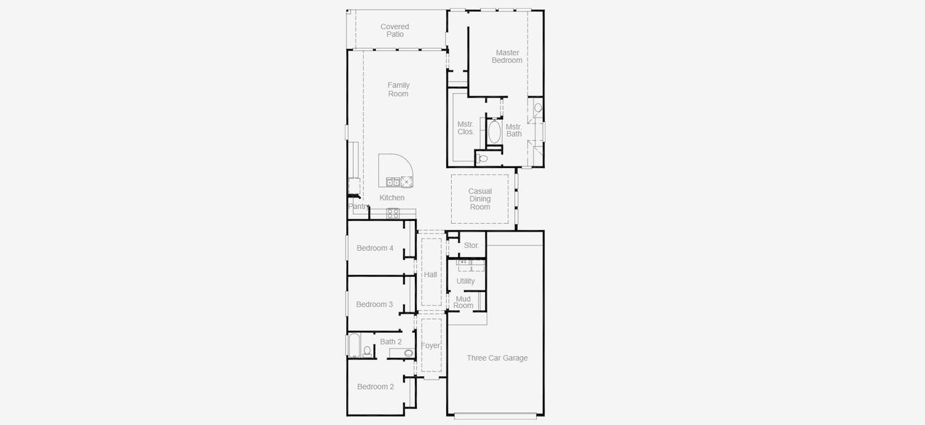 2D floor plan layout for the Morgan - 50 Homesites by Coventry Homes in The Trails, New Caney, TX (Image 3). 2D floor plan layout for the Morgan - 50 Homesites by Coventry Homes in The Trails, New Caney, TX (Image 3).