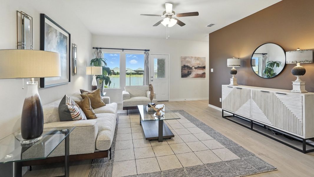 Furnished interior view inside a new home in Winchester Crossing, Princeton (Image 4). Furnished interior view inside a new home in Winchester Crossing, Princeton (Image 4).