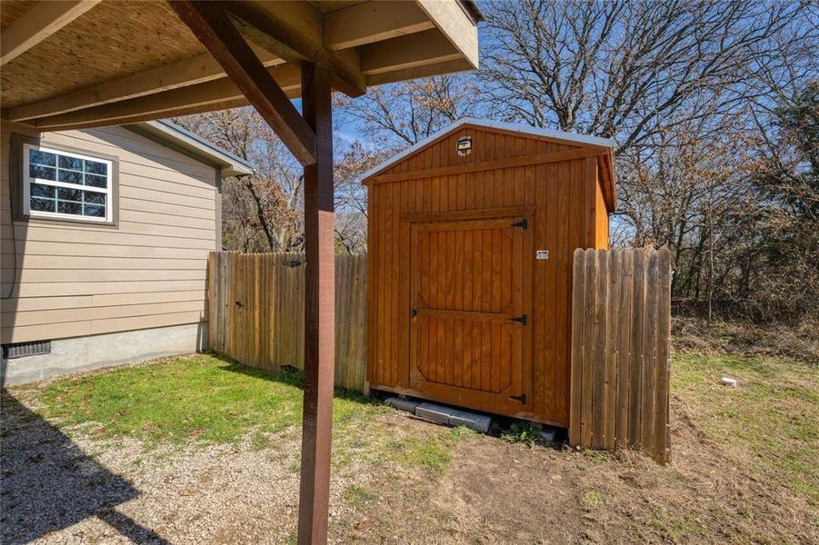 Exterior details and patio area of a home in , Azle (Image 17). Exterior details and patio area of a home in , Azle (Image 17).