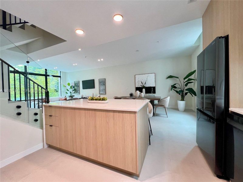 Furnished interior view inside a new home in , Miami (Image 21).