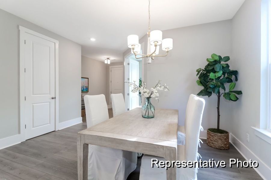 Furnished interior view inside a new home in Homecoming, Ravenel (Image 3).