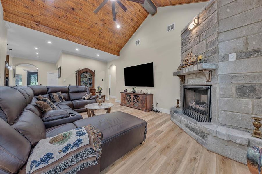 Furnished interior view inside a new home in , Azle (Image 10).
