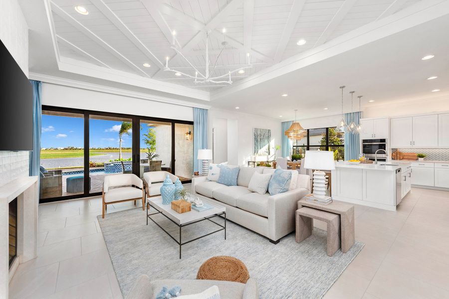 Representative furnished interior of a home built from the Bianca by GL Homes in Valencia Parc at Riverland, Port St. Lucie (Image 12).