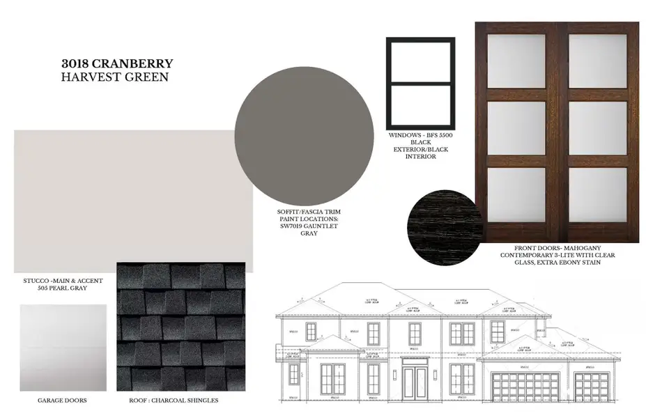 Sample of building materials used in homes in Harvest Green, Richmond (Image 3). Sample of building materials used in homes in Harvest Green, Richmond (Image 3).