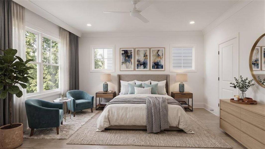 Furnished interior view inside a new home in , Alpharetta (Image 7).