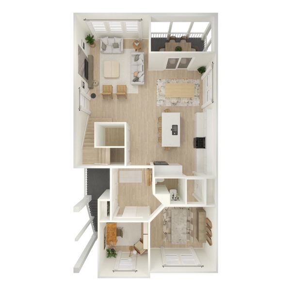 2D floor plan layout for the Tybee by K. Hovnanian® Homes in Willow Pond, Mount Pleasant, SC (Image 4). 2D floor plan layout for the Tybee by K. Hovnanian® Homes in Willow Pond, Mount Pleasant, SC (Image 4).