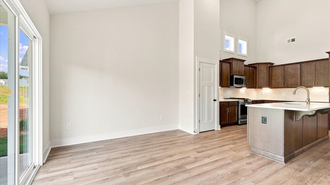 Inviting breakfast area with a seamless connection to the kitchen for everyday living in Seneca, SC