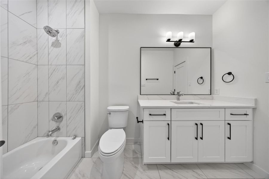 Furnished interior view inside a new home in , Houston (Image 13).