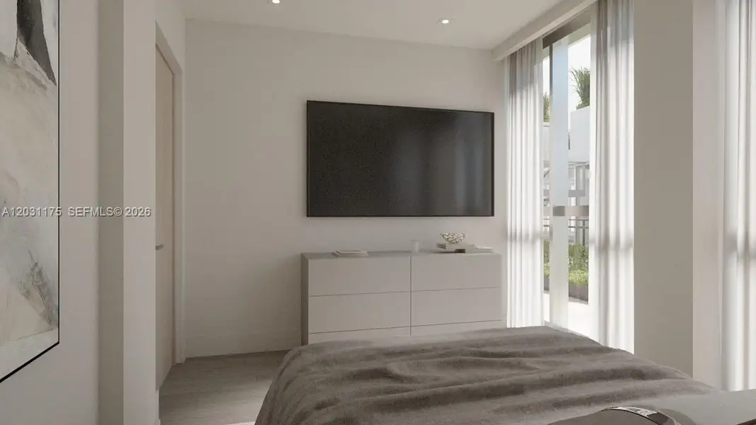 Furnished interior view inside a new home in , Miami Beach (Image 15). Furnished interior view inside a new home in , Miami Beach (Image 15).