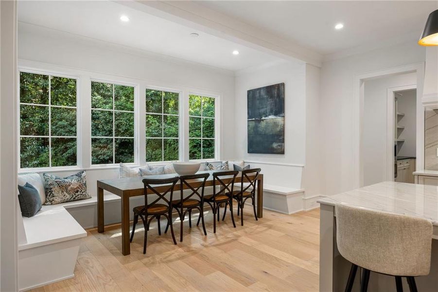 Furnished interior view inside a new home in , Atlanta (Image 51).