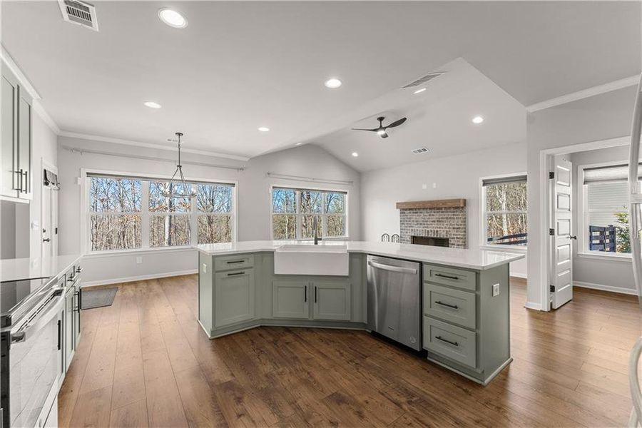 Furnished interior view inside a new home in , Dahlonega (Image 17). Furnished interior view inside a new home in , Dahlonega (Image 17).