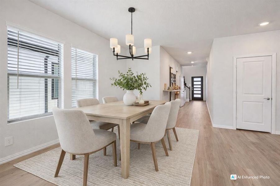 Furnished interior view inside a new home in Lakehaven - Spring Series, Farmersville (Image 15).
