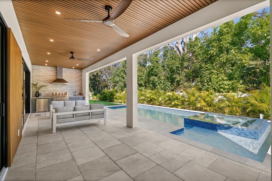 Exterior details and patio area of a home in , Sarasota (Image 35).
