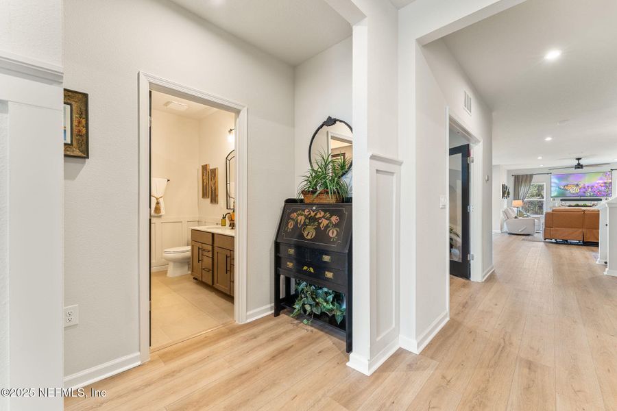 Furnished interior view inside a new home in Seminole Palms Single-Family Homes, Palm Coast (Image 57).